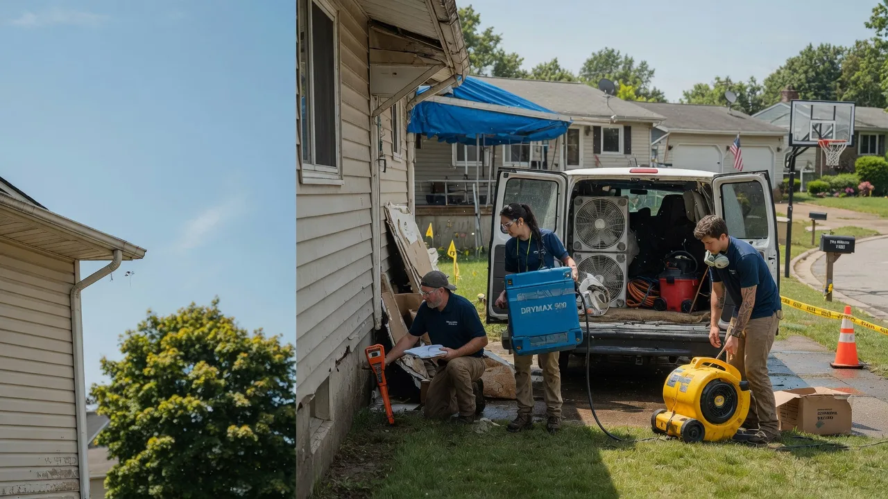 Ceiling Leak Cleanup in Carlinville, IL near me